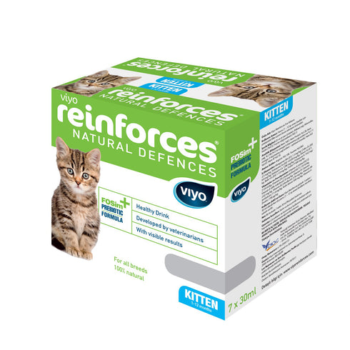 Supliment nutritiv pentru pisici Viyo Reinforces Cat Kitten 7X30ml